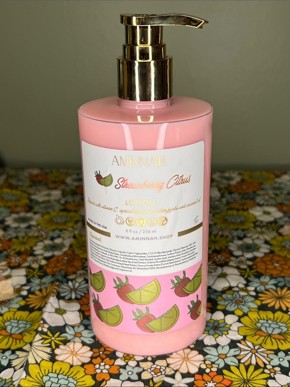 Aminnah Strawberry Citrus Lotion